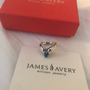 James Avery topaz ring